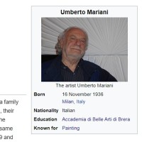 Umberto Mariani e Wikipedia